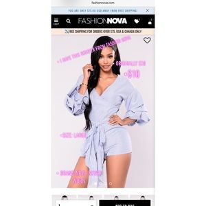 Fashion Nova Romper